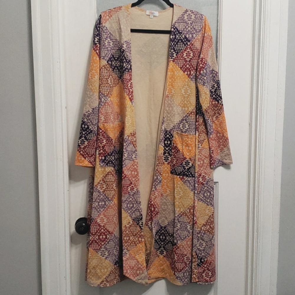 LulaRoe Sarah Cardigan Longline Sweater Duster